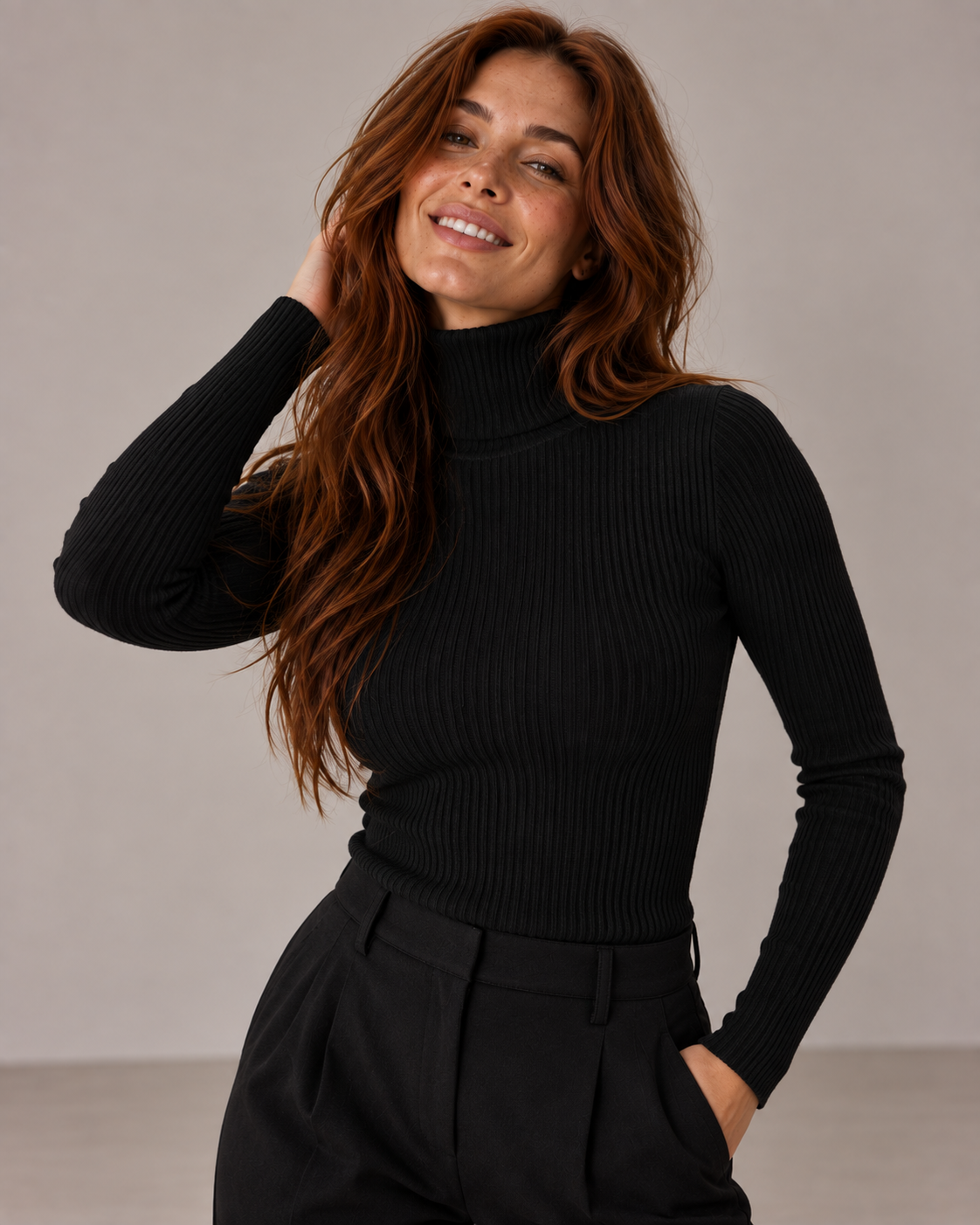 Sable Turtleneck Knit
