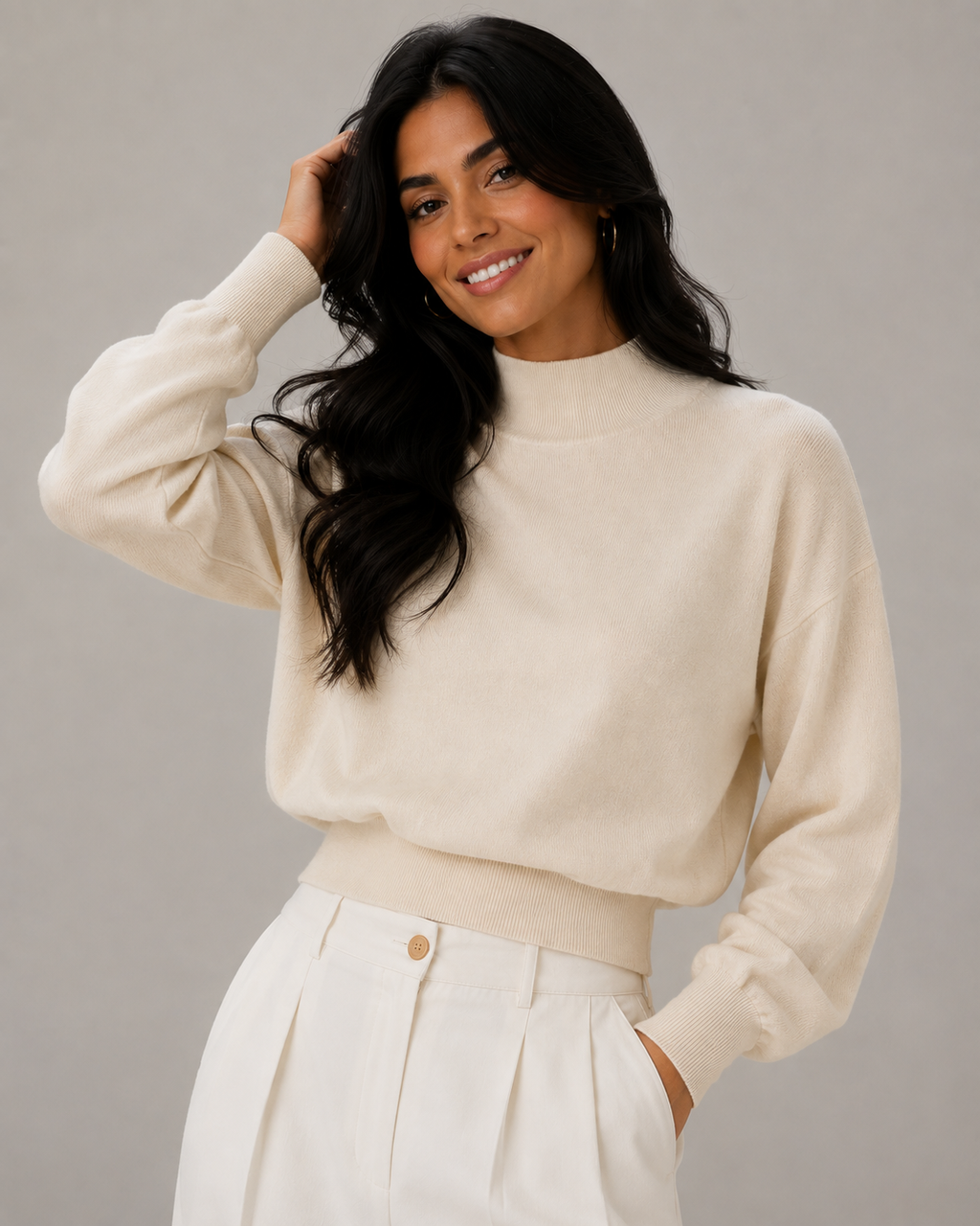Alina Ruched Sweater