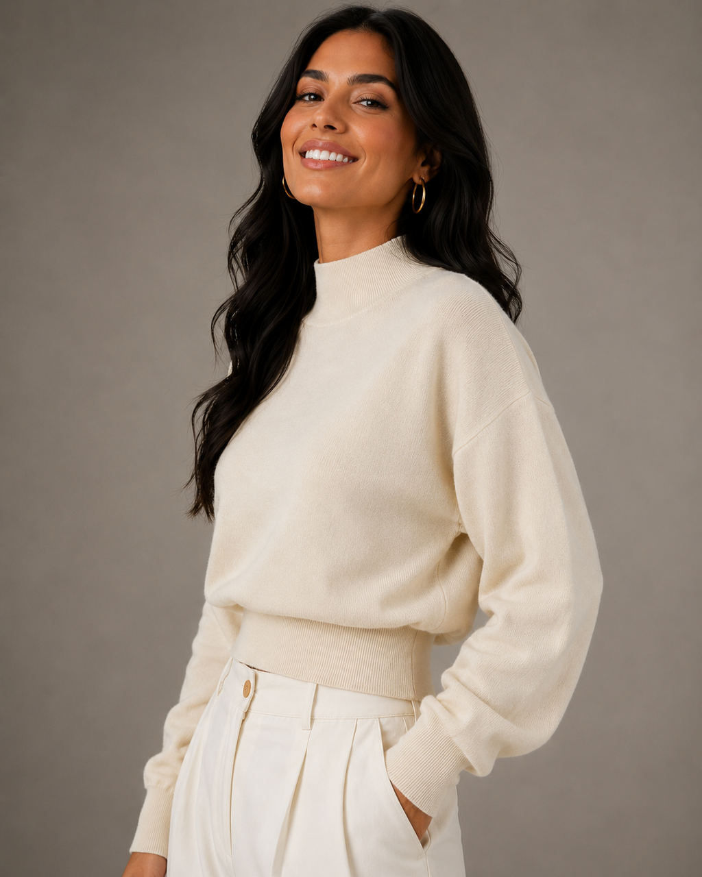 Alina Ruched Sweater