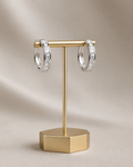 Mirelle Crystal Hoop Earrings